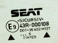 стекло двери передней левой SEAT Toledo 1 поколение 1996, 43R-000108 - фото №2