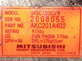 компрессор кондиционера Mitsubishi Galant 7 поколение 1995, 2.0 л., i, бензин, MSC105CVS, AKC201A402 - фото №6