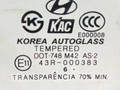 стекло двери задней левой Hyundai Sonata 4 поколение [рестайлинг] 2006, седан, 43R-000383, AS-2 - фото №2
