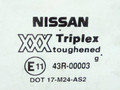 стекло двери задней левой Nissan Primera P11 2000, 43R-00003, 823012F000 - фото №2