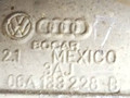 защита (экран) выпускного коллектора Volkswagen Golf 4 поколение 1999, 2.0 л., i, бензин, 06A133228-B - фото №4