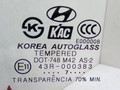 форточка задняя правая Hyundai Sonata 5 поколение 2007, 2.0 л., D4EA, дизель, МКПП, баклажан, седан, передний привод, 43R-000383 - фото №2