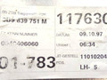 стеклоподъемник электрический задний левый Volkswagen Passat B5 1997, 1.8 л., AEB, бензин, МКПП, синий, универсал, передний привод, 3B9839751M - фото №4