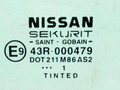 стекло двери передней левой Nissan Almera Tino V10 2001, 43R-000479, 80301BU001 - фото №2