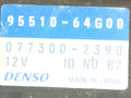 блок управления печки / климат-контроля Suzuki Baleno 1 поколение 1997, 95510-64G00, 077300-2390, DENSO - фото №2