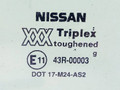 стекло двери задней левой Nissan Primera P10 1996, белый, 43R-00003 - фото №2