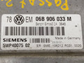блок управления двигателем Volkswagen Passat B5 [рестайлинг] 2001, 2.0 л., бензин, SIEMENS, 78EM, 06B906033M, 5WP4007502 - фото №3