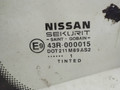 стекло кузовное боковое левое Nissan Almera Tino V10 2002 - фото №2
