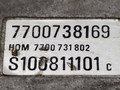 блок управления двигателем Renault 19 2 поколение 1996, 1.7 л., дизель, 7700738169, HOM7700731802, S100811101C - фото №3