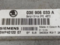 блок управления двигателем Skoda Praktik 1 поколение 2008, 1.2 л., бензин, 03E906033A, 5WP4012007 - фото №3