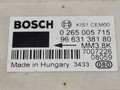 датчик курсовой устойчивости Citroen C4 Picasso 1 поколение 2008, 1.6 л., HDi, 9HZ (DV6TED4), дизель, 5МКПП, минивэн, передний привод, BOSCH, 0265005715, 9663138180 - фото №2