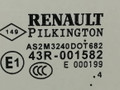 стекло двери передней левой Renault Laguna 2 поколение 2004, 1.9 л., DCi, F9Q 670, дизель, МКПП, салатовый, универсал, передний привод, 43R-001582, 8200000386 - фото №2