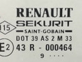 стекло двери передней правой Renault Safrane 1 поколение [рестайлинг] B54G 1999, 2.2 л., TD, G8T 740, дизель, 5МКПП, синий, хетчбэк 5 дв., передний привод, 7701466895 - фото №2