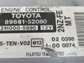 блок управления двигателем Toyota Yaris P1 2002, 1.3 л., бензин, 211000-5990, 89661-52080 - фото №3