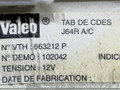 блок управления печки / климат-контроля Renault Scenic 1 поколение [рестайлинг] 1999, 1.6 л., i, K4M 700, бензин, 5МКПП, синий, минивэн, передний привод, 663212P, VALEO, J64R.AC - фото №4