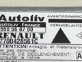 блок AirBag Renault Safrane 1 поколение [рестайлинг] B54G 1999, 2.2 л., TD, G8T 740, дизель, 5МКПП, синий, хетчбэк 5 дв., передний привод, 7700428561C, 550568700 - фото №3