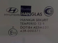 стекло двери задней левой Hyundai Matrix 1 поколение 2002, 1.5 л., CRDi, дизель, 5МКПП, серебристый, минивэн, передний привод, AS-2, 8341117020 - фото №2