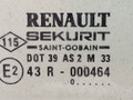 стекло двери передней правой Renault Laguna 1 поколение [рестайлинг] B568 2000, 1.6 л., i, K4M 720, бензин, 5МКПП, серый, хетчбэк 5 дв., 7701467577 - фото №2