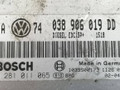 блок управления двигателем Volkswagen Bora 1 поколение 2002, 1.9 л., TDi, ATD, дизель, 5МКПП, серебристый, седан, передний привод, 038906019DD, 0281011065 - фото №3