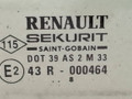 стекло двери передней правой Renault Laguna 1 поколение 1998, 2.2 л., TD, G8T 752, дизель, 5МКПП, серый, универсал, передний привод, 7701467574, 7701467576 - фото №2