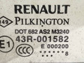 форточка задняя левая Renault Laguna 3 поколение BT0A 2009, 1.5 л., DCi, K9K 780, дизель, 6МКПП, серый, хетчбэк 5 дв., передний привод, 822210001R - фото №2