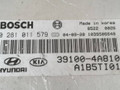 блок управления двигателем Kia Sorento 1 поколение 2004, 2.5 л., CRDi, D4CB, дизель, 5МКПП, чёрный, внедорожник 5 дв., полный подключаемый привод, BOSCH, 0281011579, 39100-4A10, A1B5TI01 - фото №3