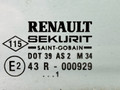 форточка задняя левая Renault Laguna 2 поколение 2001, 1.8 л., i, F4P 770, бензин, 5МКПП, серебристый, хетчбэк 5 дв., передний привод, 8200000399 - фото №2
