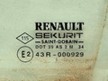 стекло двери задней левой Renault Laguna 2 поколение 2001, 1.8 л., i, F4P 770, бензин, 5МКПП, серебристый, хетчбэк 5 дв., передний привод, 8200000387 - фото №2