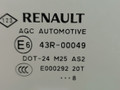 стекло двери передней правой Renault Laguna 3 поколение 2008, 1.6 л., i, бензин, 6МКПП, синий, хетчбэк 5 дв., передний привод, 43R-00049, E000292, 803000001R - фото №2