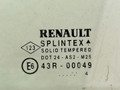 стекло двери задней левой Renault Laguna 2 поколение 2004, 1.9 л., DCi, F9Q 670, дизель, МКПП, салатовый, универсал, передний привод, 8200000387 - фото №2