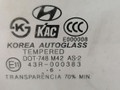 стекло двери передней правой Hyundai Sonata 5 поколение 2006, белый - фото №2