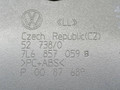 накладка на торпедо (консоль) Volkswagen Touareg 1 поколение [рестайлинг] 2008, 3.6 л., BHK, бензин, АКПП, чёрный, внедорожник 5 дв., полный подключаемый привод, 7L6857059B - фото №3