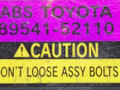 блок ABS Toyota Yaris Verso 1 поколение XP20 2001, 1.3 л., бензин, 89541-52110 - фото №6