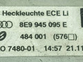 фонарь задний левый Audi A4 B7 2006, 2.0 л., BLB, дизель, 6МКПП, серый, универсал, передний привод, 8E9945095E, 184061L - фото №4