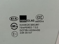 стекло двери передней левой Kia Carens 2 поколение FJ 2006, 2.0 л., CRDi, дизель, 5МКПП, чёрный, минивэн, передний привод, 0K2FB59510 - фото №2