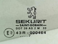 стекло двери задней правой Peugeot 206 1 поколение 2002, 1.4 л., i, KFV (TU3JP), бензин, 5МКПП, зелёный, хетчбэк 5 дв., передний привод, 9204K7 - фото №2
