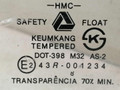 форточка задняя левая Hyundai Accent 1 поколение [рестайлинг] 1998, 1.3 л., i, бензин, АКПП, бордовый, хетчбэк 5 дв., передний привод, 8341722010 - фото №2