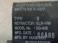 ремень безопасности Kia Carens 2 поколение FJ 2006, 2.0 л., CRDi, дизель, 5МКПП, чёрный, минивэн, передний привод, 0432007, 444278 - фото №8