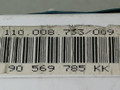 щиток приборов (приборная панель) Opel Vectra B 1998, 1.6 л., i, X 16 XEL, бензин, 5МКПП, зеленый, универсал, передний привод, 9056985KK, 110.008.733, 90569356, 5WK7467 - фото №5