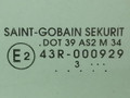 стекло кузовное боковое правое Citroen C8 1 поколение 2003, 2.0 л., HDi, дизель, 5МКПП, серый, минивэн, AS-2, 8569GL - фото №2