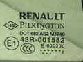 форточка задняя правая Renault Laguna 3 поколение 2008, 1.6 л., i, бензин, 6МКПП, синий, хетчбэк 5 дв., передний привод - фото №2