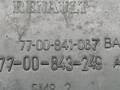 консоль салона Renault Megane 1 поколение LA0E 1996, 1.4 л., i, E7J 764, бензин, 5МКПП, синий, седан, передний привод, 7700841067, 77-00-843-249 - фото №4
