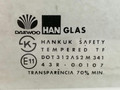 стекло кузовное боковое левое Daewoo Lanos T100 1998, 1.3 л., MPI, A13SMS, бензин, 5МКПП, зелёный, хетчбэк 3 дв., передний привод, 96234662 - фото №5