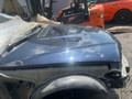 капот BMW M3 E46 2003, 3.2 л., S54 B32, бензин, АКПП, синий, хетчбэк 3 дв., задний привод - фото №4