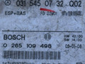 Блок управления ABS/ESP Mercedes-Benz E-Класс W210/S210 [рестайлинг] 2002, 2.2 л., дизель, АКПП, седан, 0265109498, 0315450732Q02 - фото №2