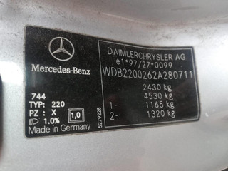Mercedes-Benz S-Класс W220 2002