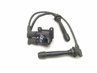 катушка зажигания Kia Rio 2 поколение JB 2008, 1.4 л., i, G4EE, бензин, 5МКПП, чёрный, хетчбэк 5 дв., передний привод, правый руль, 27310-26600
