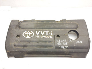 декоративная крышка двигателя Toyota Auris 1 поколение 2008, 1.4 л., VVT-i, 4ZZ-FE, бензин, 5МКПП, чёрный, хетчбэк 5 дв., передний привод, правый руль, 11212-0D080