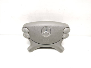 подушка безопасности водителя Mercedes-Benz CLK-Класс C209/A209 [рестайлинг] C209 2005, 2.7 л., CDi, OM 612.967, дизель, АКПП, brillantsilber / 744, купе, задний привод, правый руль, 2308600002