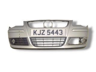 бампер передний Volkswagen Polo 4 поколение [рестайлинг] 2006, 1.2 л., i, BMD, бензин, 5МКПП, reflex silver / la7w, хетчбэк 5 дв., передний привод, правый руль, 6Q0807217E